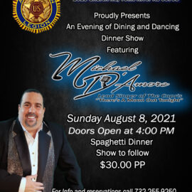 Dinner Show American Legion Toms River 8-8-21