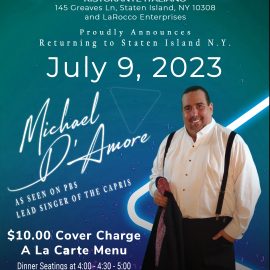 Michael D’Amore returns to Villa Paradiso in Staten Island NY