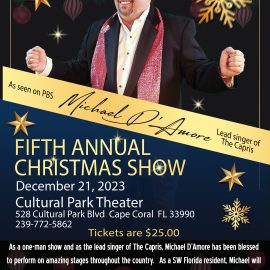 5th Annual Michael D’Amore Christmas Show at The Cultural Park Theater