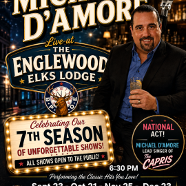Michael D’Amore returns to The Englewood Elks Michael D’Amore returns to The Englewood Elks