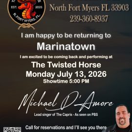 Michael D’Amore returns to The Twisted Horse