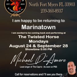 Michael D’Amore returns to The Twisted Horse